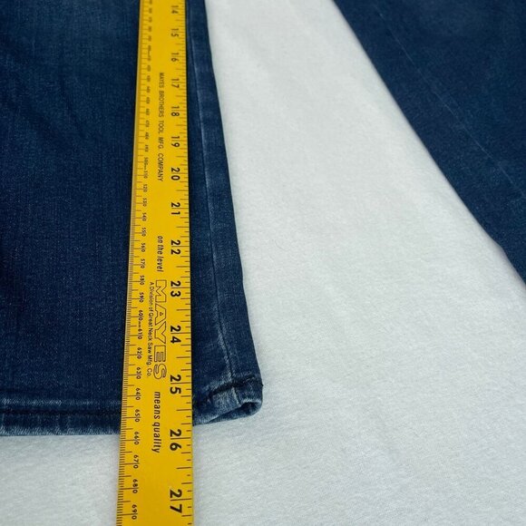 Madewell Curvy Mid-Rise Stovepipe Jeans Dark Wash Stretch Denim Womens 24 - Picture 11 of 15